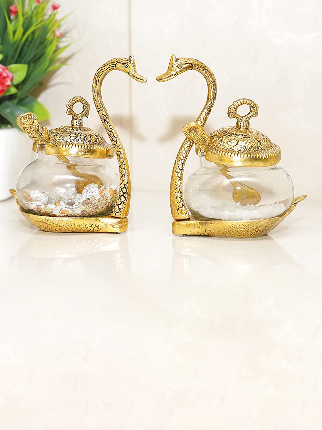 

SANKALAN CREATIONS Gold Toned Figurine Showpiece