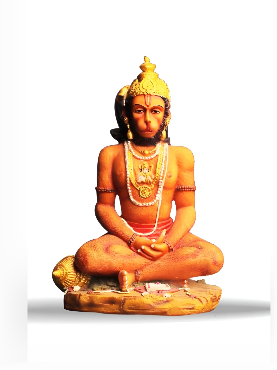 

SANKALAN CREATIONS Red Textured Lord Hanuman Ji Idol Showpiece