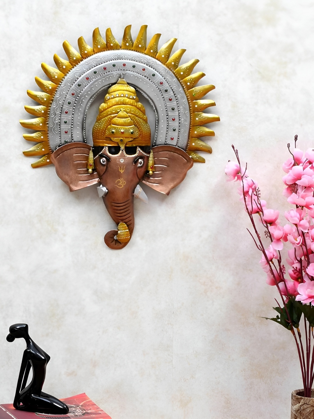 

SANKALAN CREATIONS Brown Ganesha Showpiece