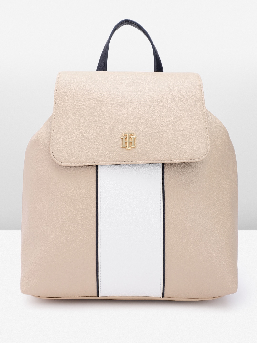 

Tommy Hilfiger Women Colourblocked Backpack, Beige