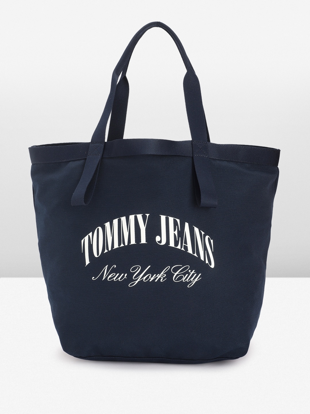 

Tommy Hilfiger Brand Logo Printed Tote Bag, Navy blue