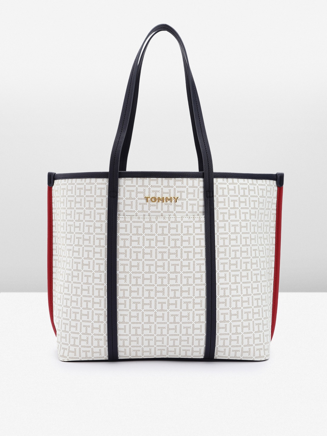 

Tommy Hilfiger Textured Tote Bag, Off white