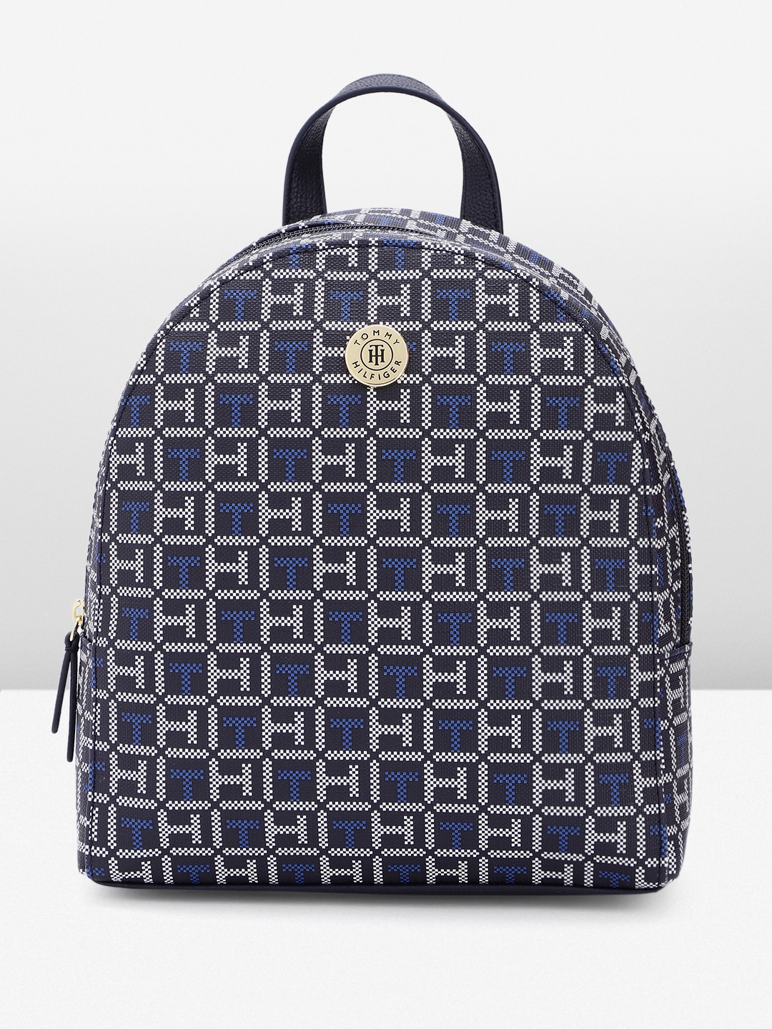 

Tommy Hilfiger Women Textured Backpack, Navy blue