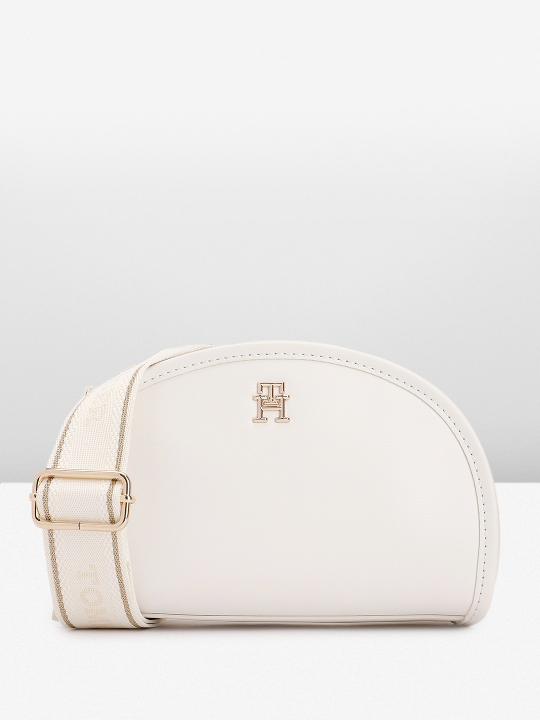 

Tommy Hilfiger Half Moon Shape Sling Bag, White