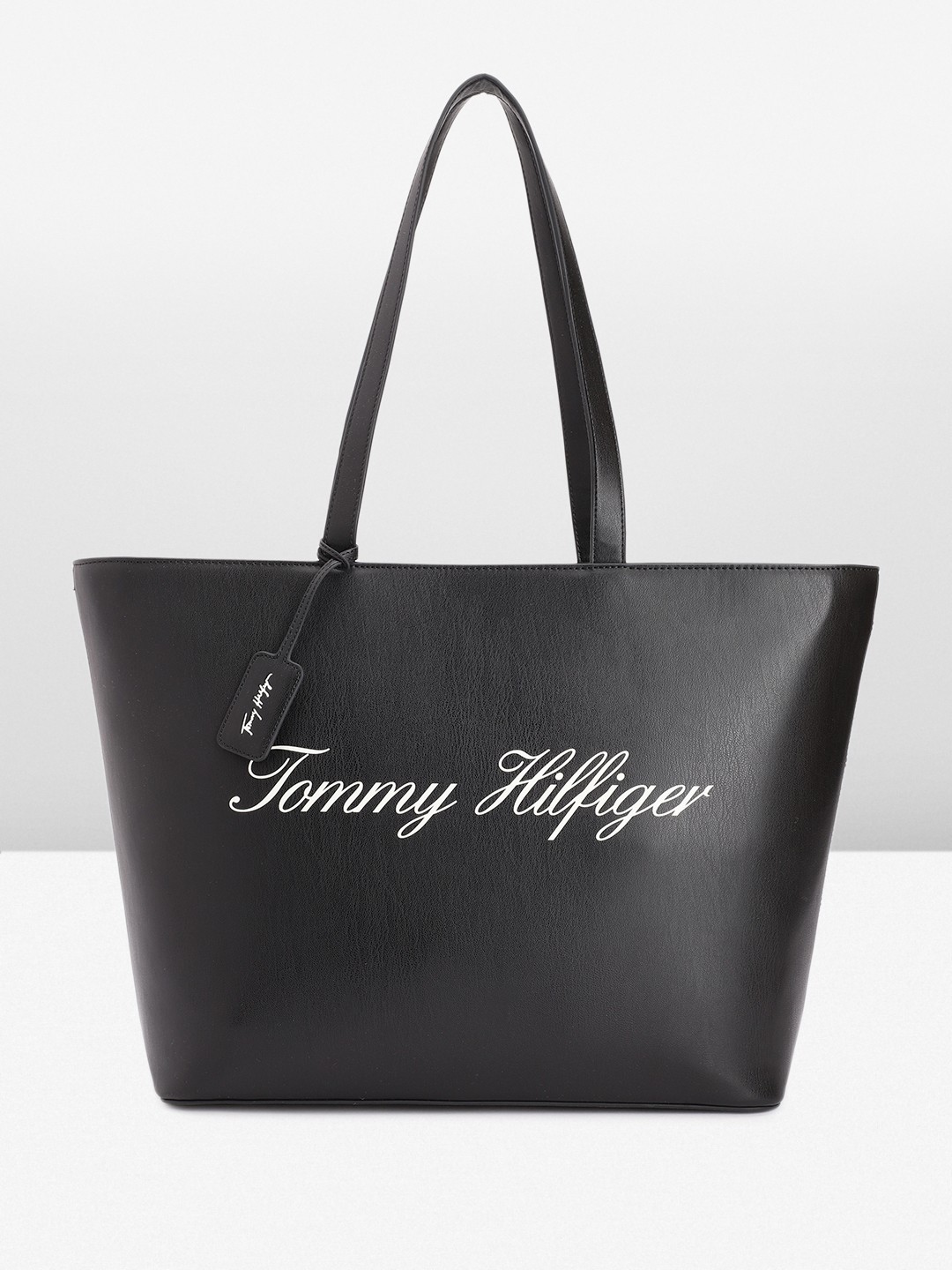

Tommy Hilfiger Brand Logo Printed Shoulder Bag, Black