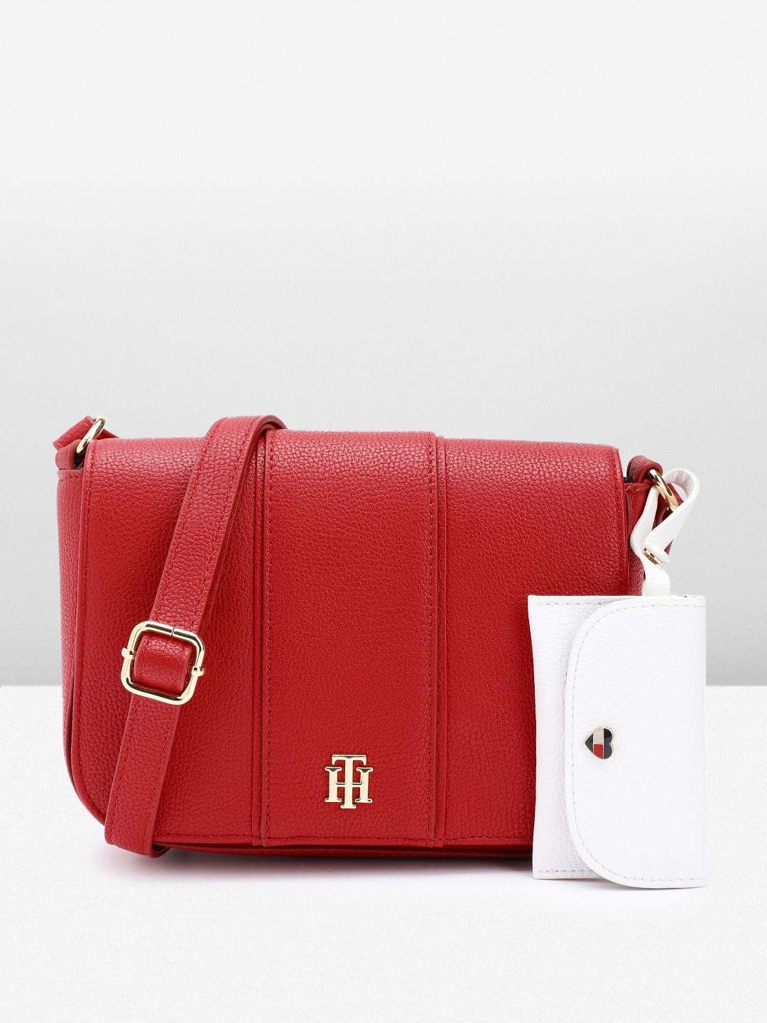 

Tommy Hilfiger Women Solid Sling Bag, Red