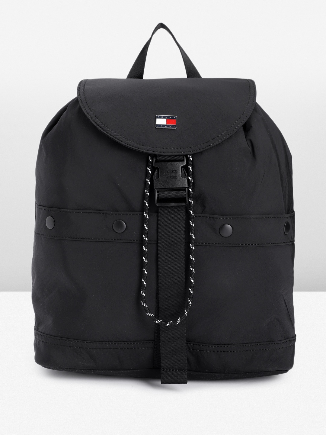 

Tommy Hilfiger Women Solid Backpack, Black