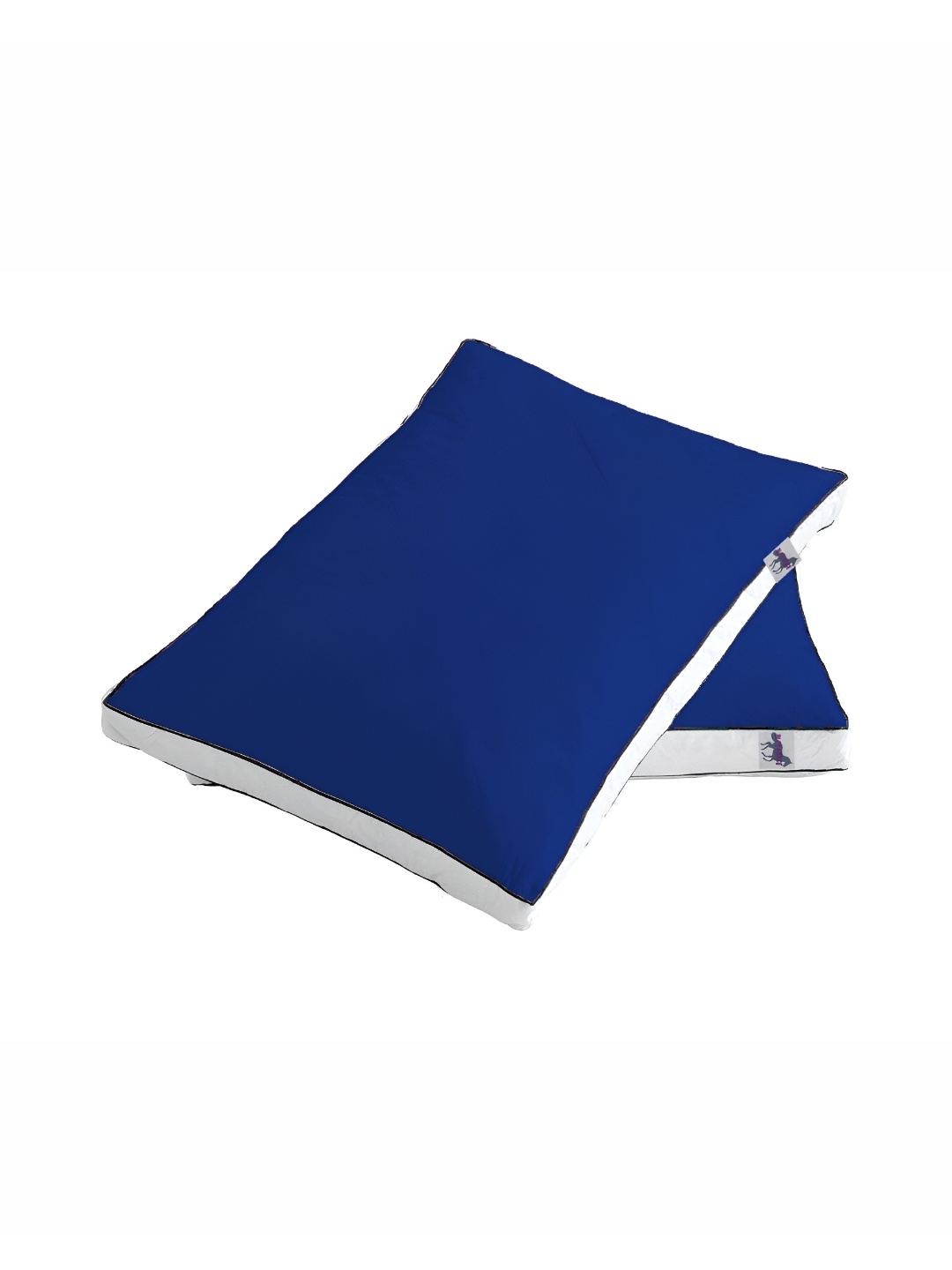 

LINENOVATION Navy Blue 2 Pieces Fibre Filled Lightweight Sleep Pillows
