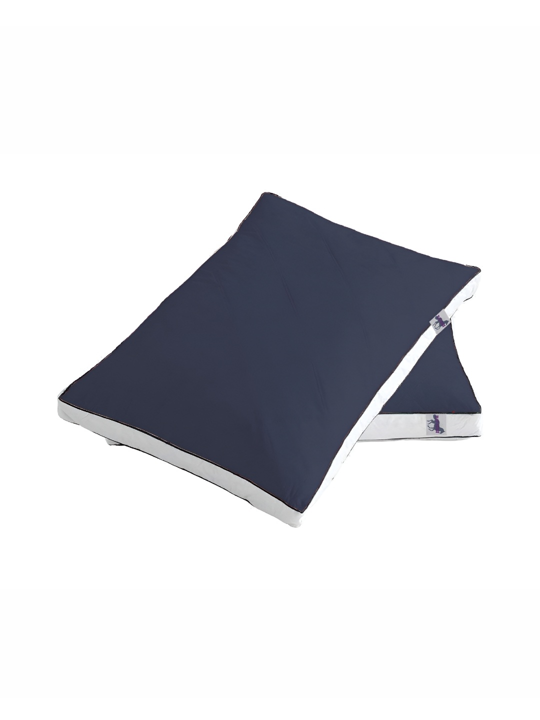 

LINENOVATION Navy Blue & White 2 Pieces Lightweight Sleep Pillows