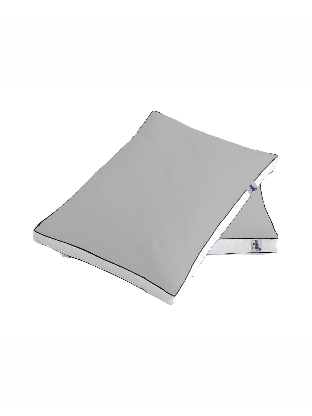 

LINENOVATION Grey & White 2 Pieces Lightweight Sleep Pillows