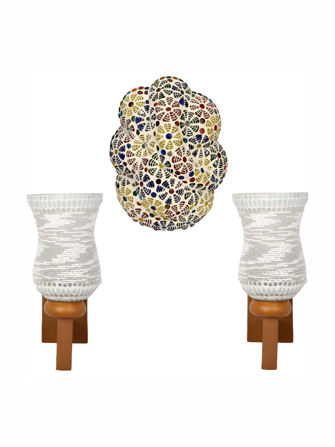 

Afast White Glass Wall Lamp's Combo Set