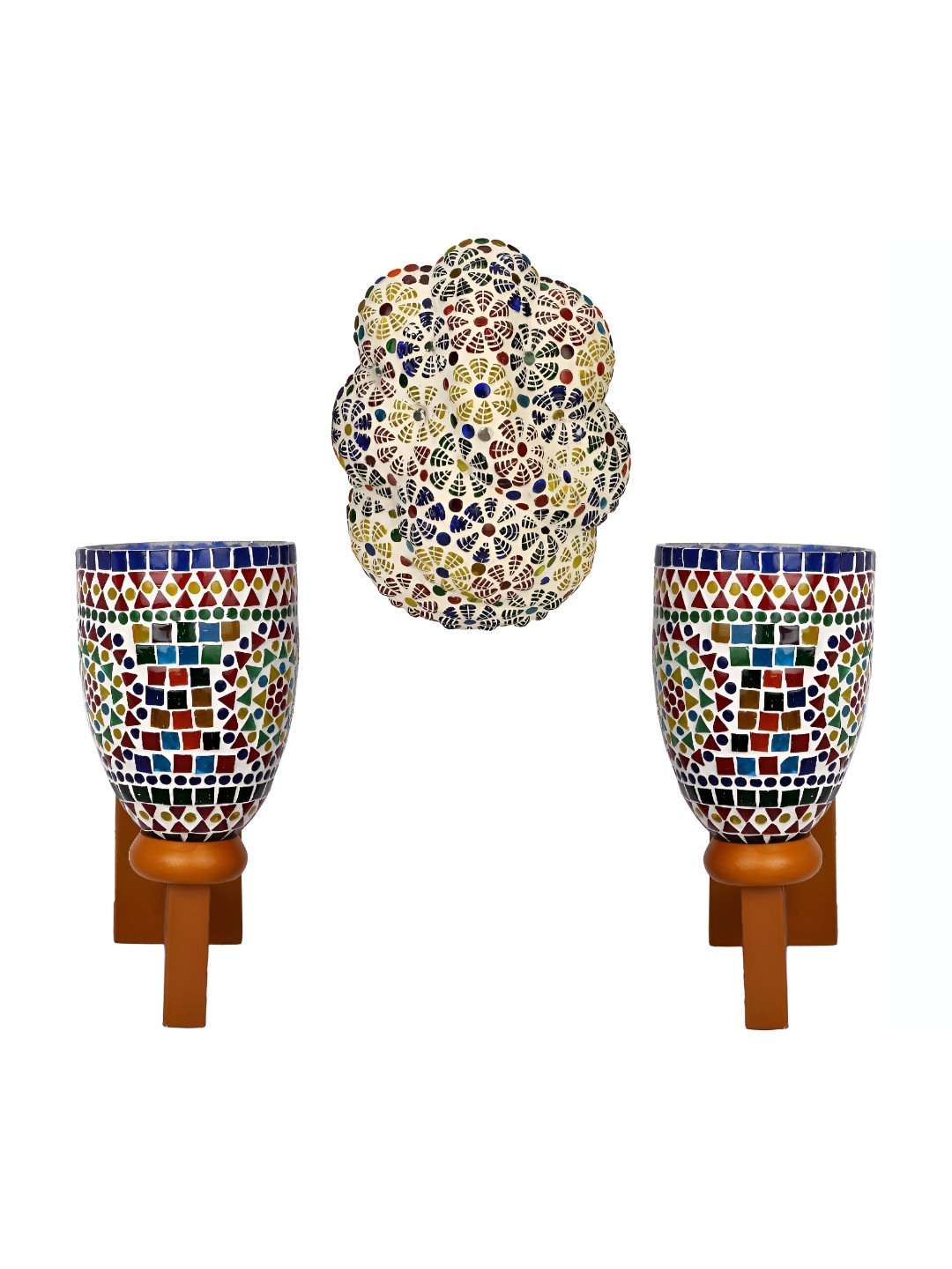 

Afast Red & White 3 Pcs Glass Wall Lamp