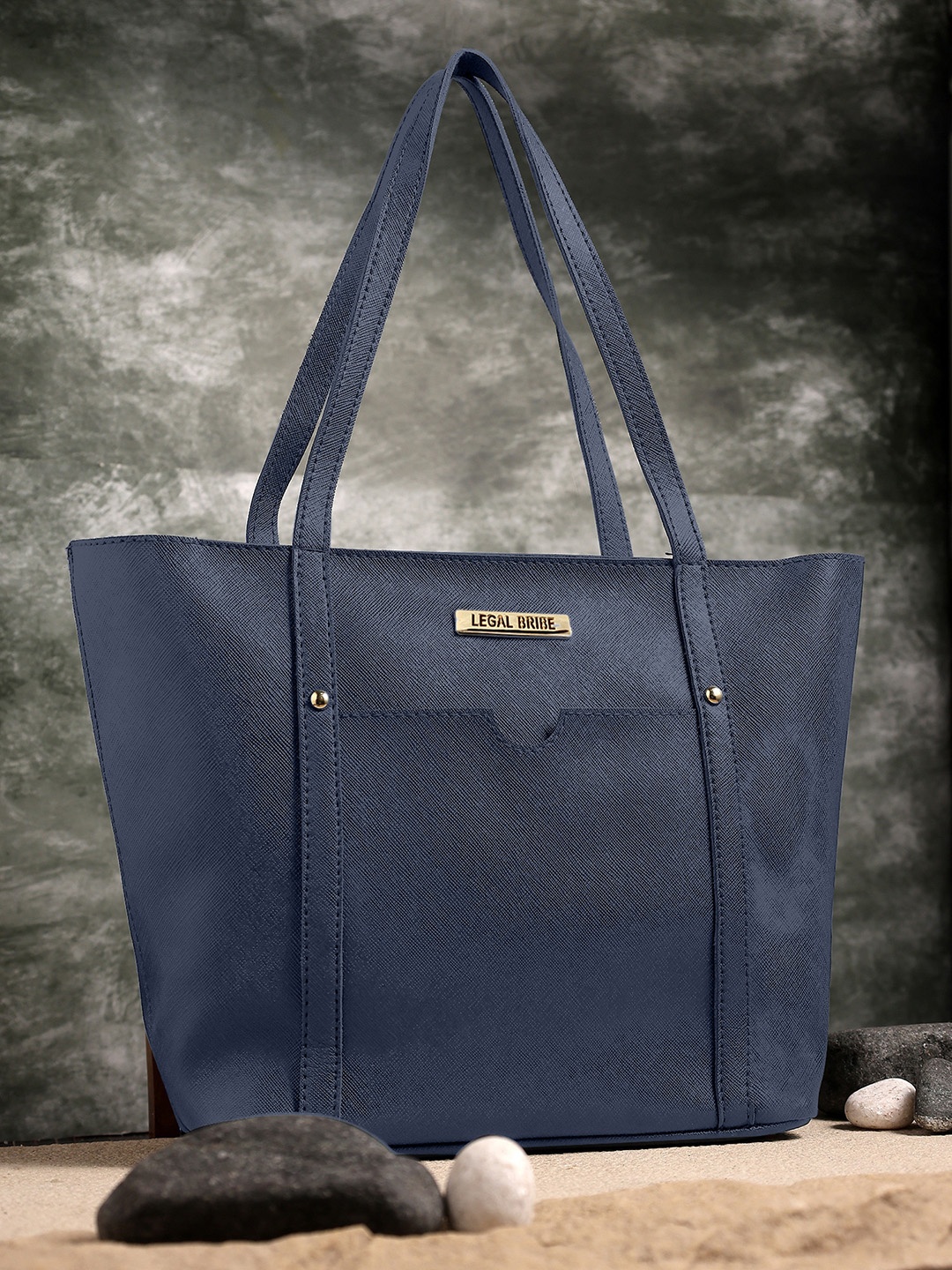 

LEGAL BRIBE Structured Shoulder Bag, Blue