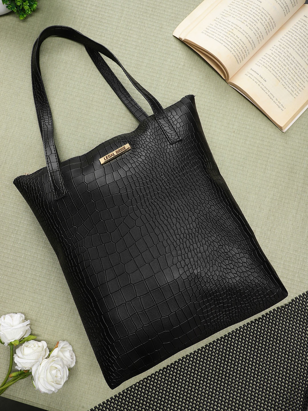 

LEGAL BRIBE Structured Handheld Bag, Black