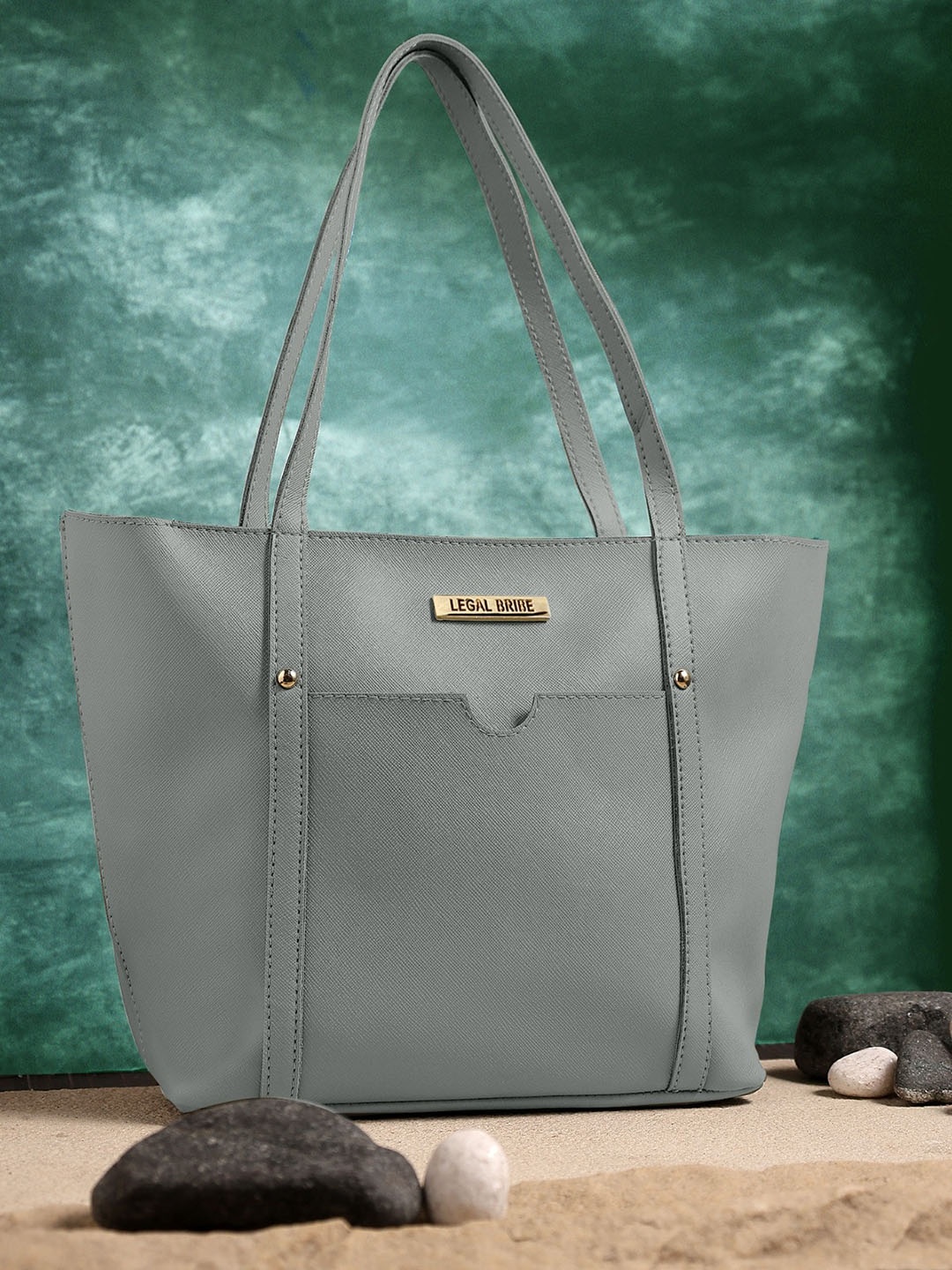 

LEGAL BRIBE Structured Shoulder Bag, Green