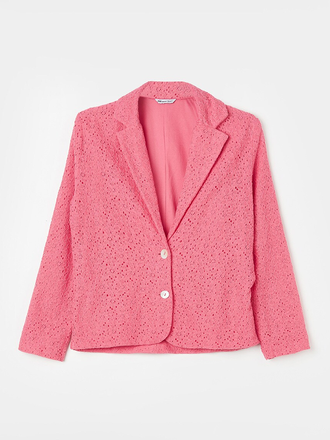 

Fame Forever by Lifestyle Girls Long Sleeves Woven Jacket, Pink