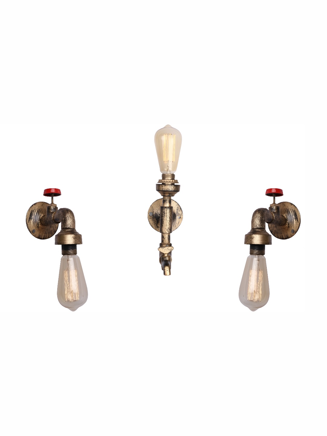 

Afast White 3 Pieces Tap Glass Wall Lamp