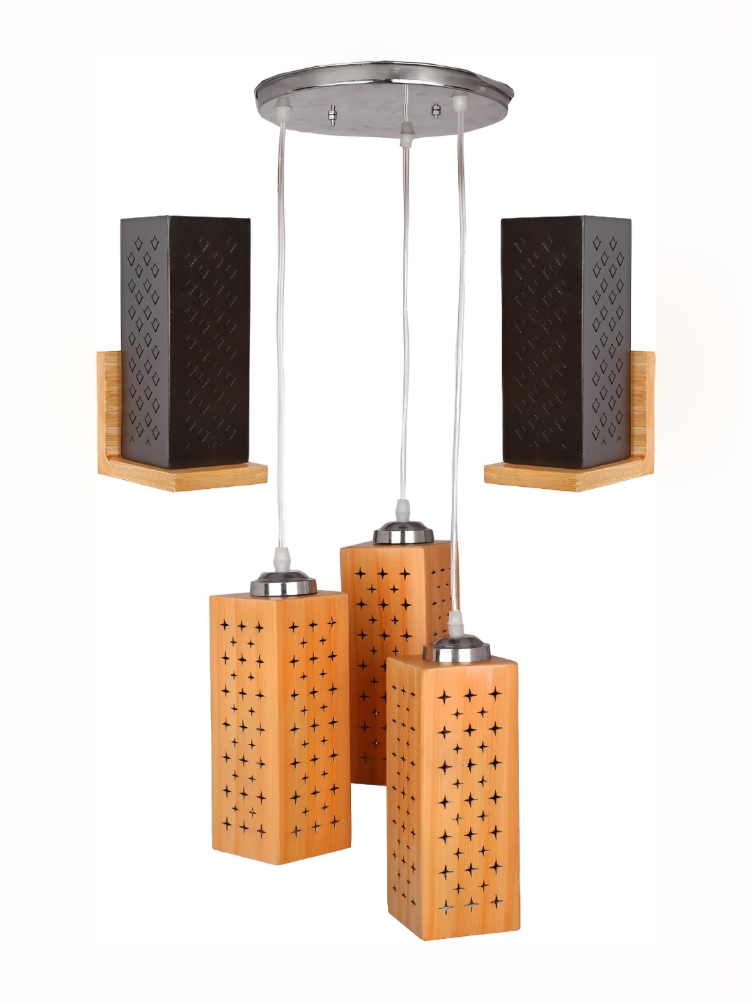 

Afast Beige Brown Glass Wall Lamp