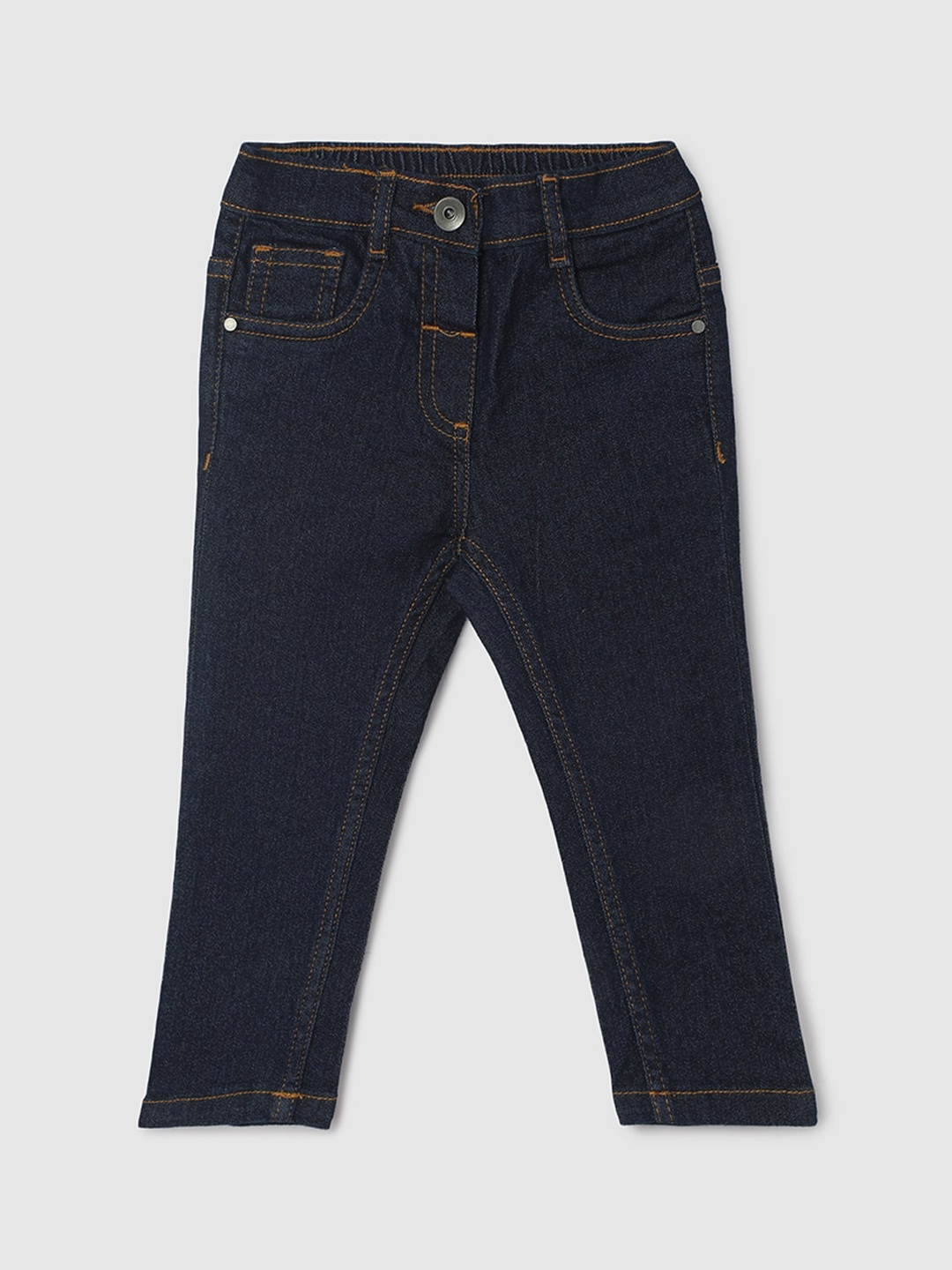 

max Girls Mid Rise Clean Look Jeans, Blue