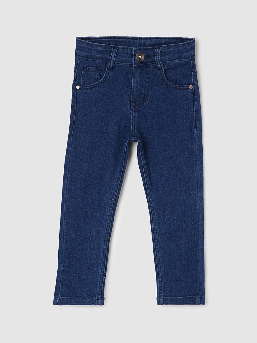 

max Boys Mid Rise Jeans, Navy blue