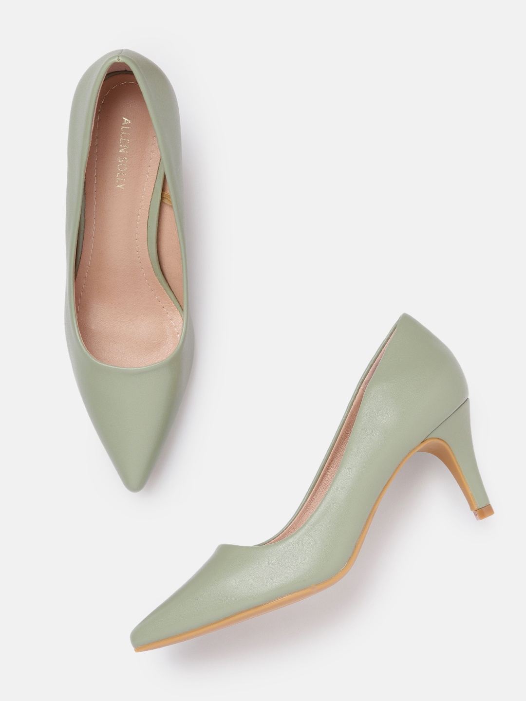 

Allen Solly Pointed Toe Slim Heel Pumps, Green