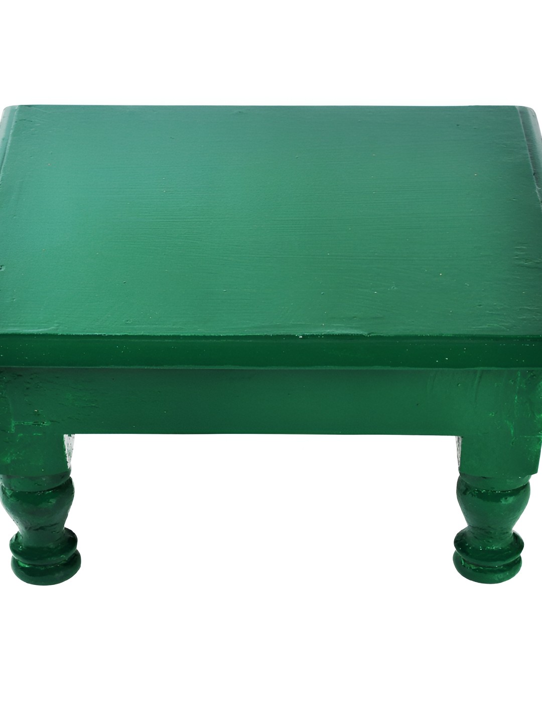 

Lal Haveli Green Wooden Pooja Chowkie
