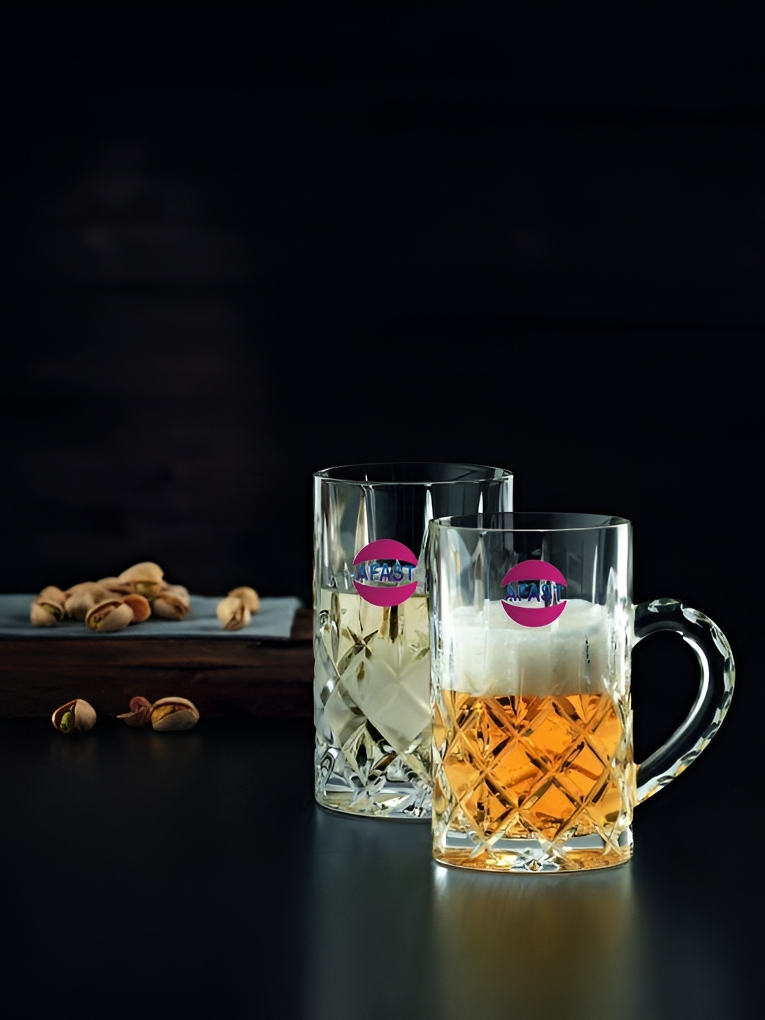 

Afast Transparent 2 Pieces Dishwasher Safe Beer Glassess 450 ml