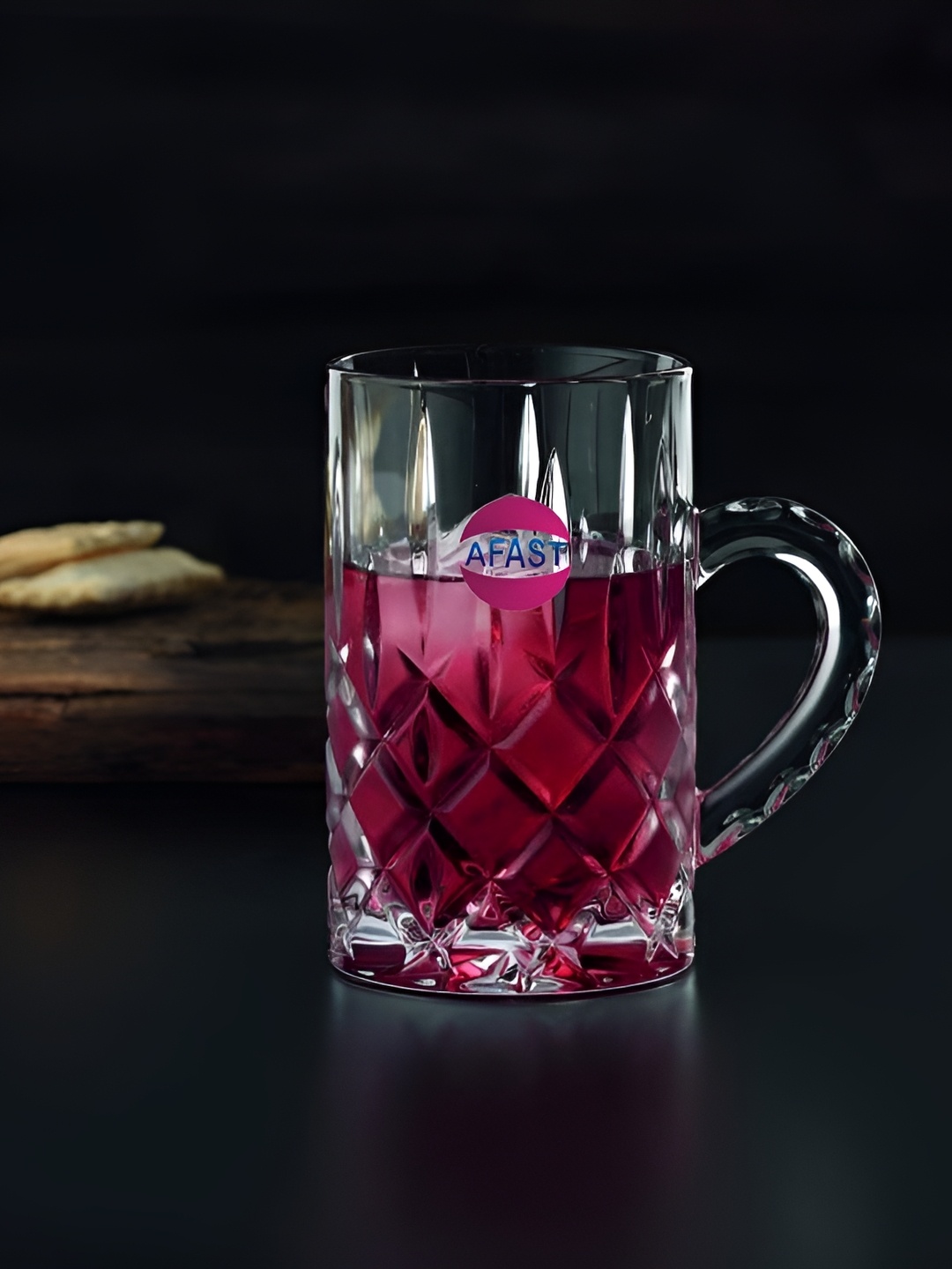 

Afast Transparent Textured Dishwasher Safe Beer Glass 450 ml