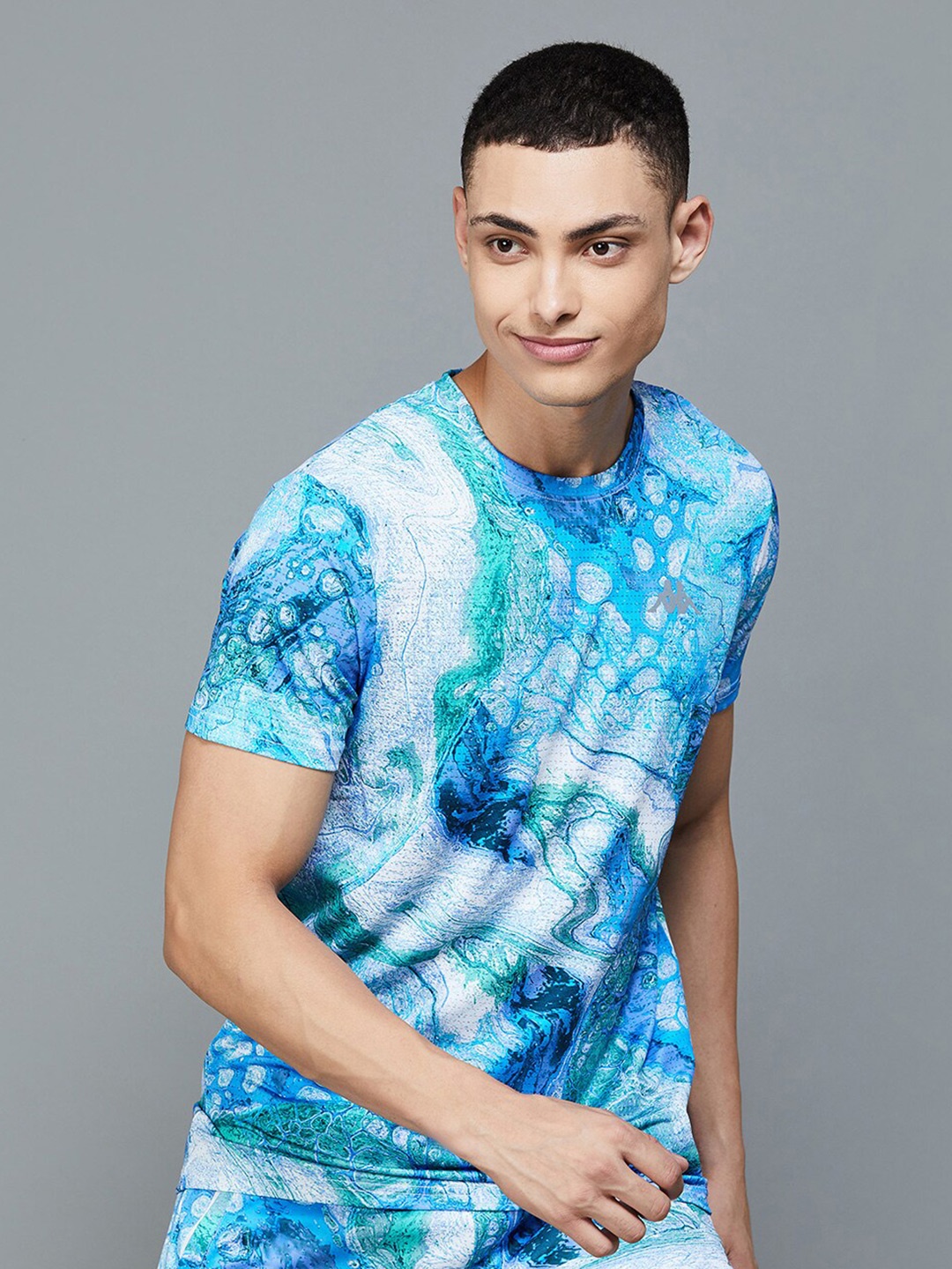 

Kappa Abstract Printed Sports T-shirt, Blue