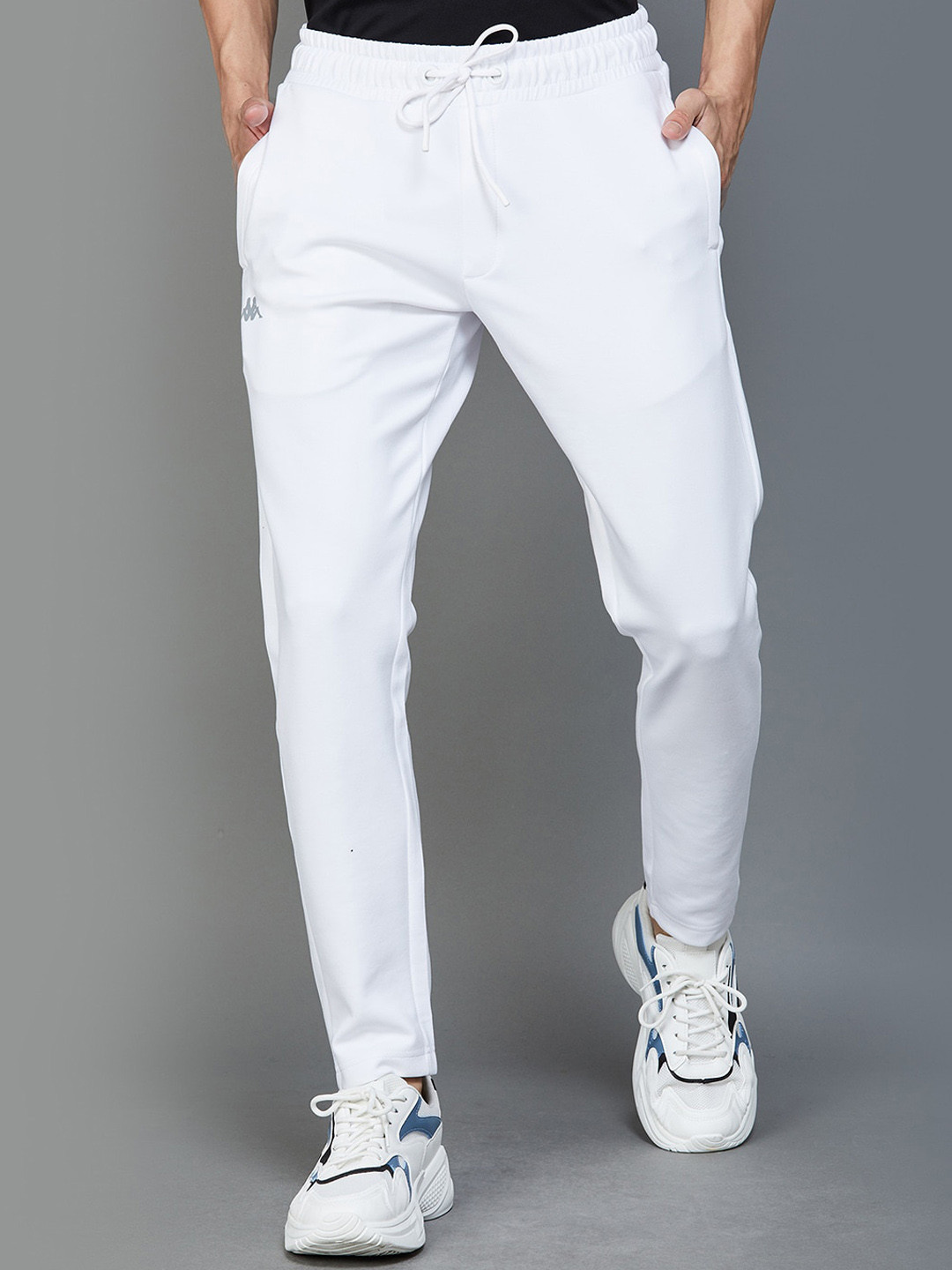 

Kappa Men Slim Fit Track Pants, White