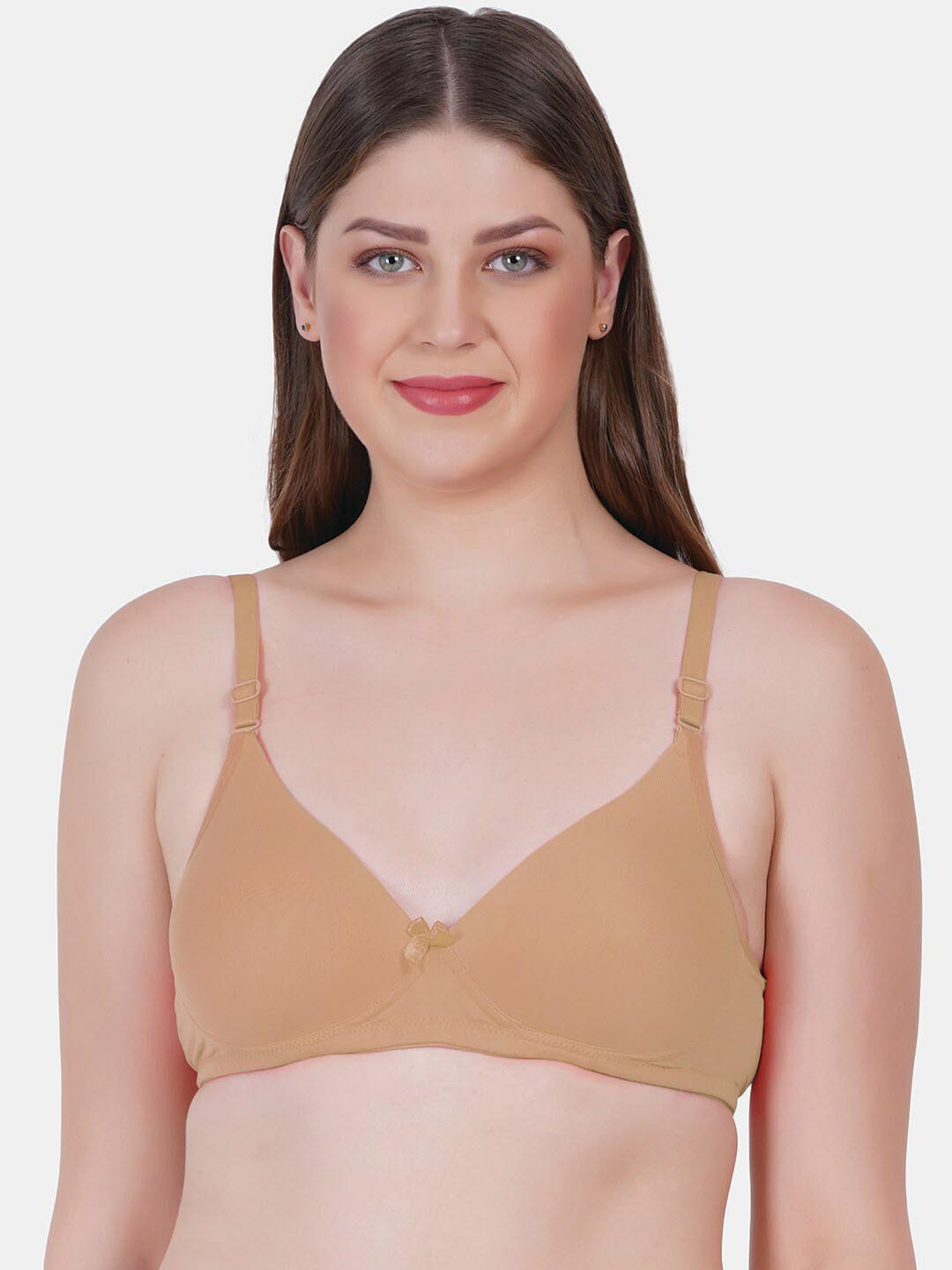 

Reveira Medium Coverage Lightly Padded Bra All Day Comfort, Nude