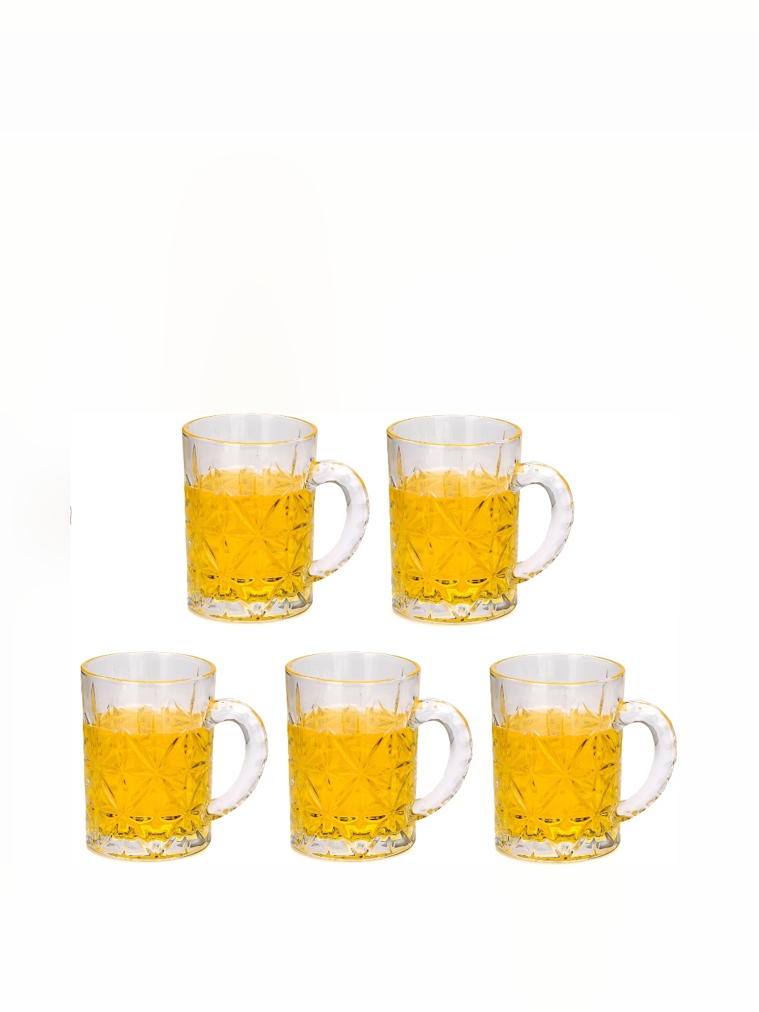 

Afast Transparent 5 Pieces Textured Whisky Glass 450 Ml