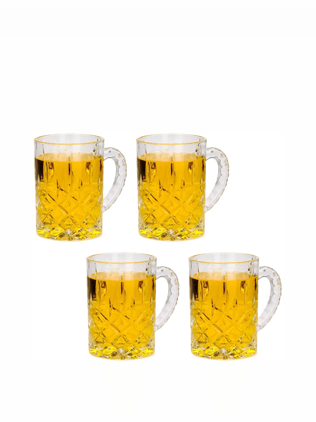 

Afast Transparent 4 Piece Dishwasher Safe Beer Glass 450 Ml