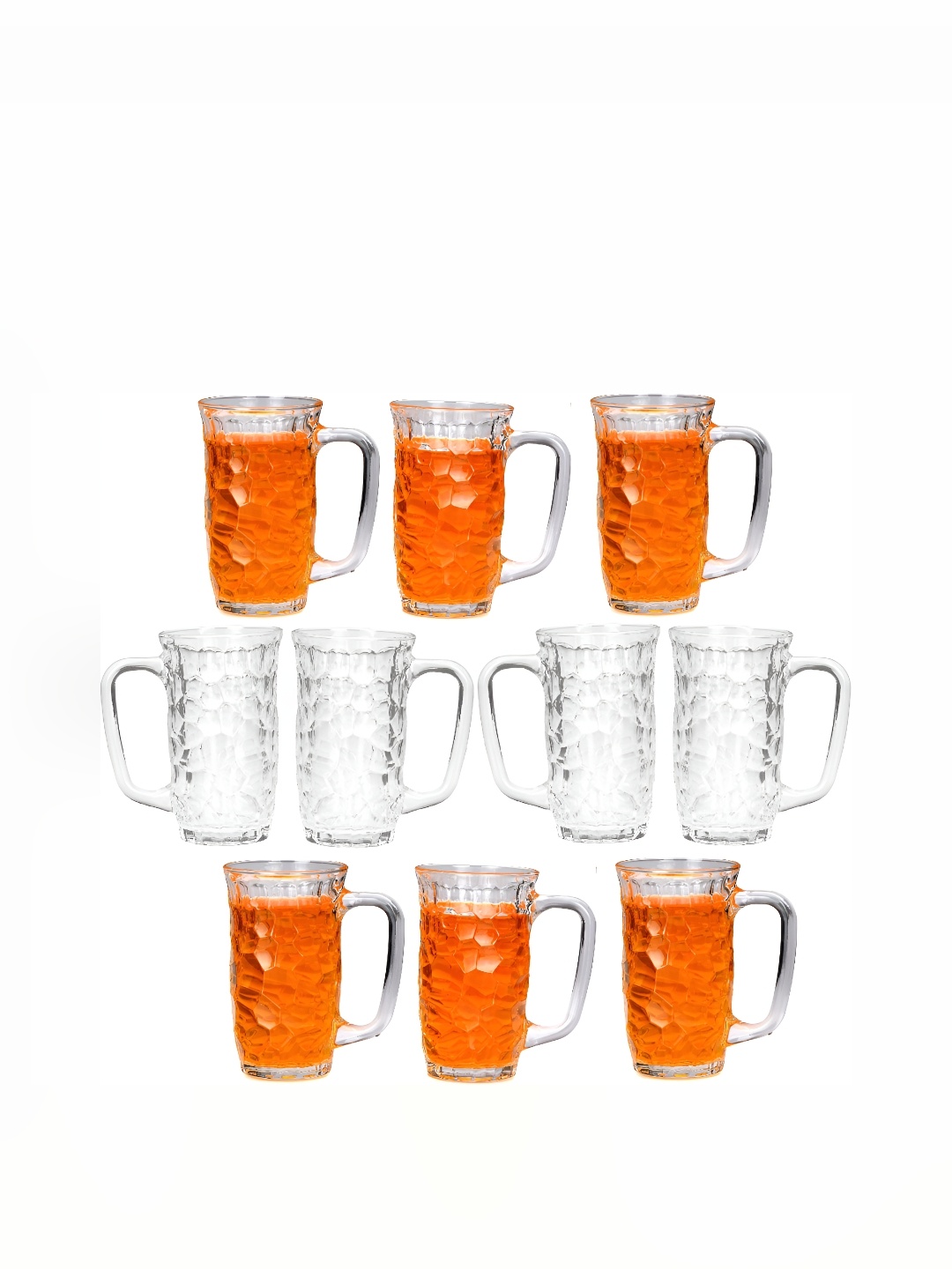 

Afast Transparent 10 Pieces Dishwasher Safe Beer Glass 450 ML Each