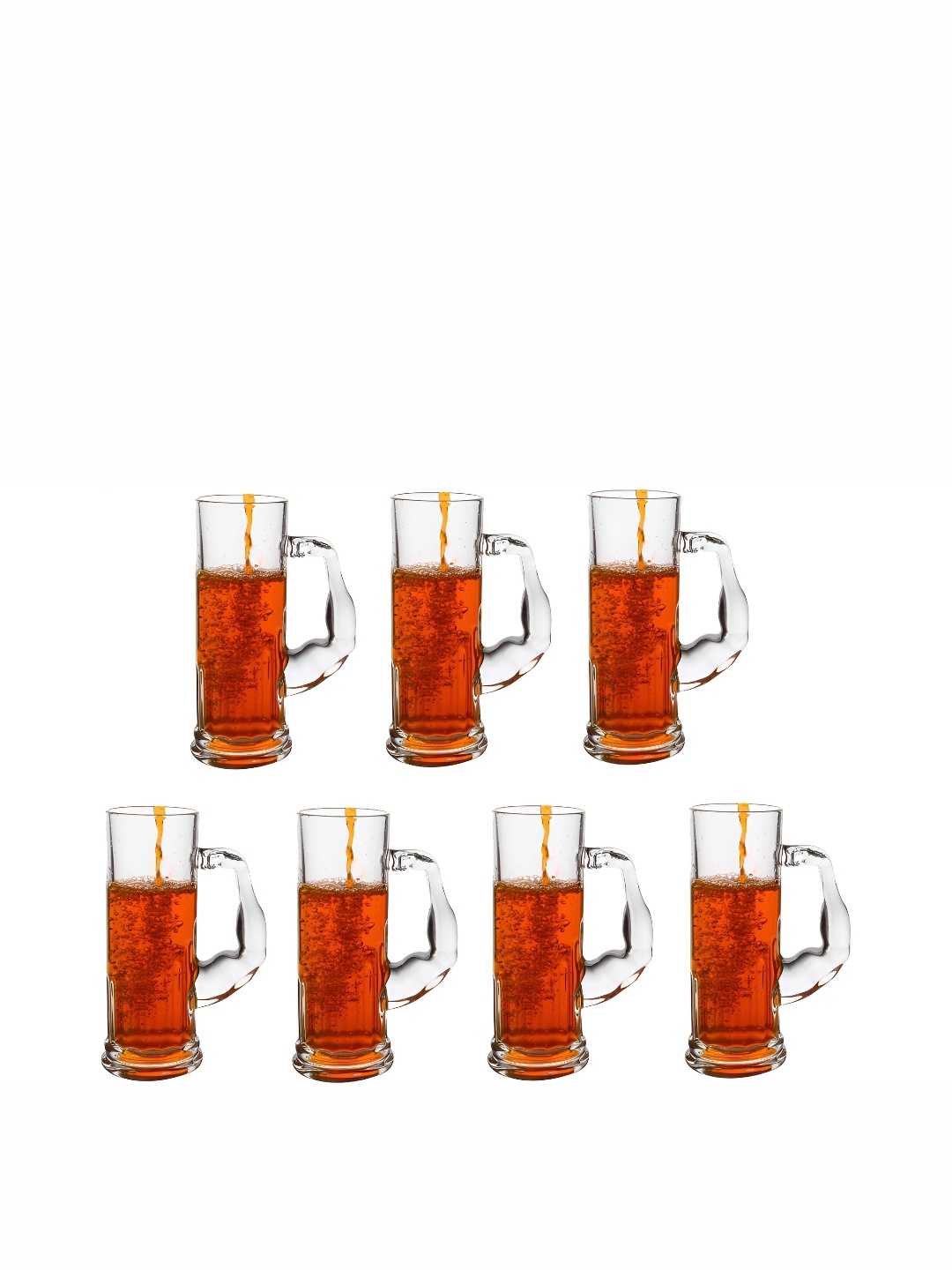 

Afast 7 Pcs Transparent Solid Beer Glass - 600 ML Each