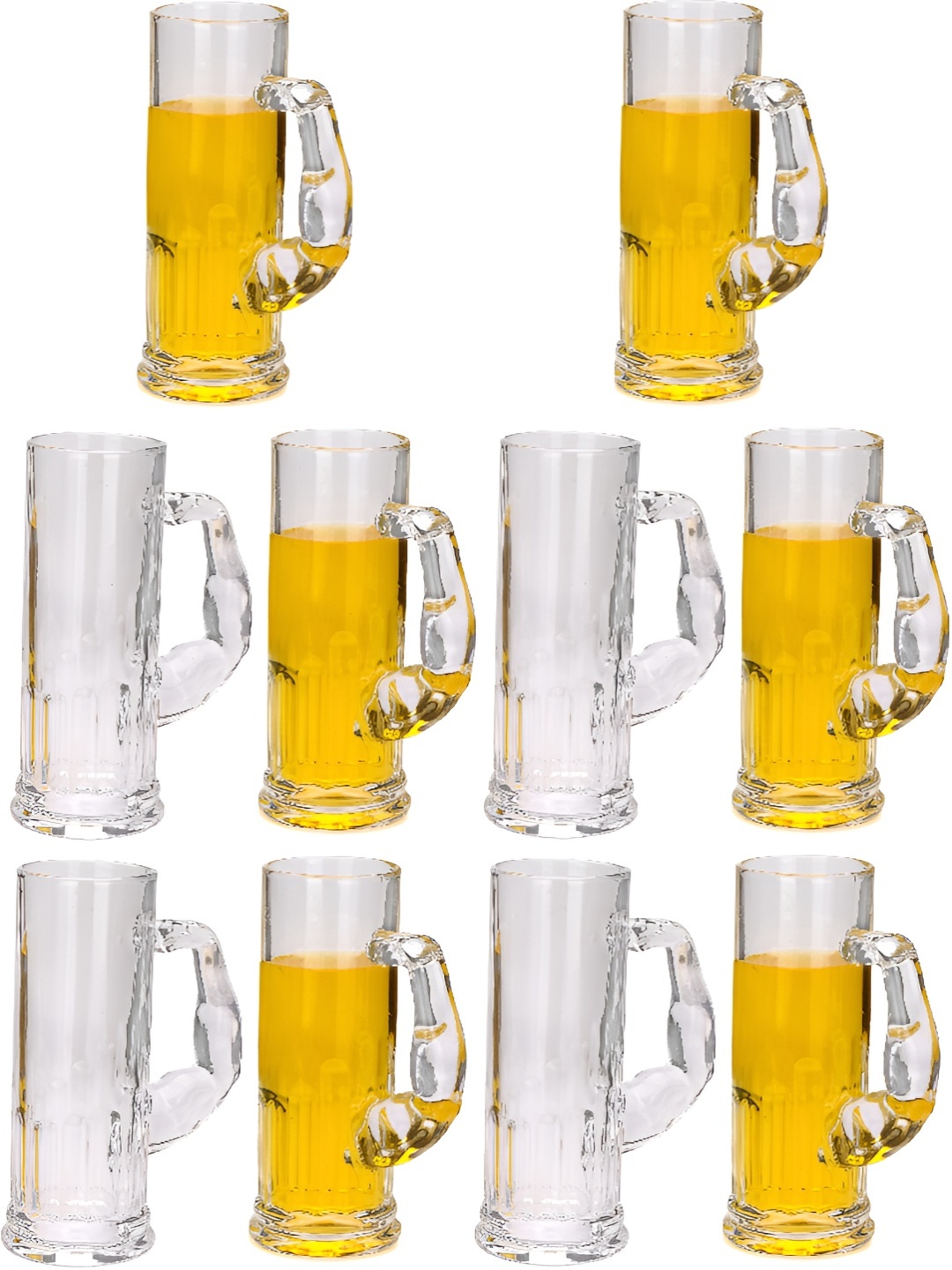 

Afast Transparent 10 Pieces Dishwasher Safe Beer Glasses 600 ml