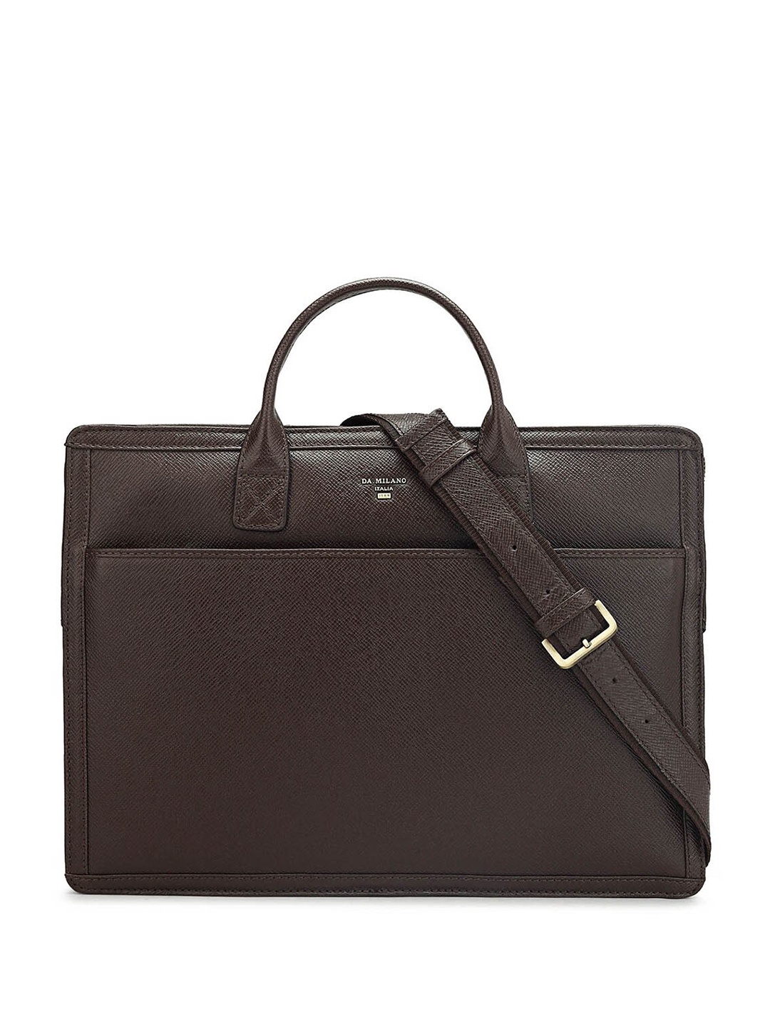 

Da Milano Leather Laptop Bag, Brown