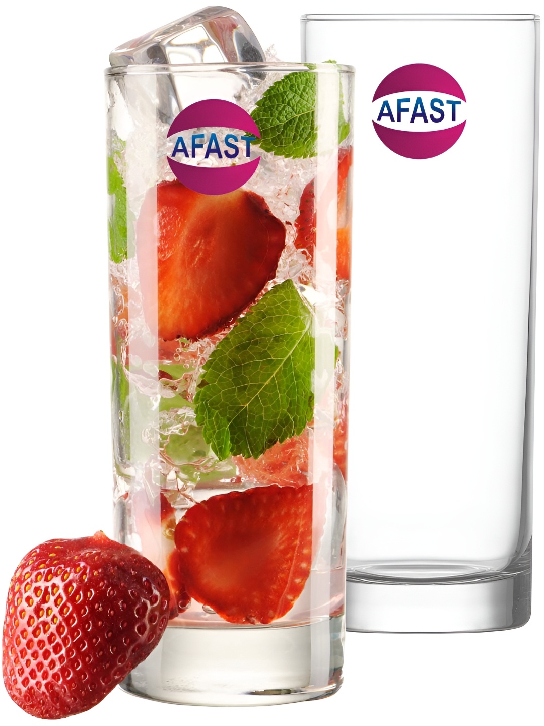 

Afast Transparent 2 Pieces Juice Glasses 300 Ml
