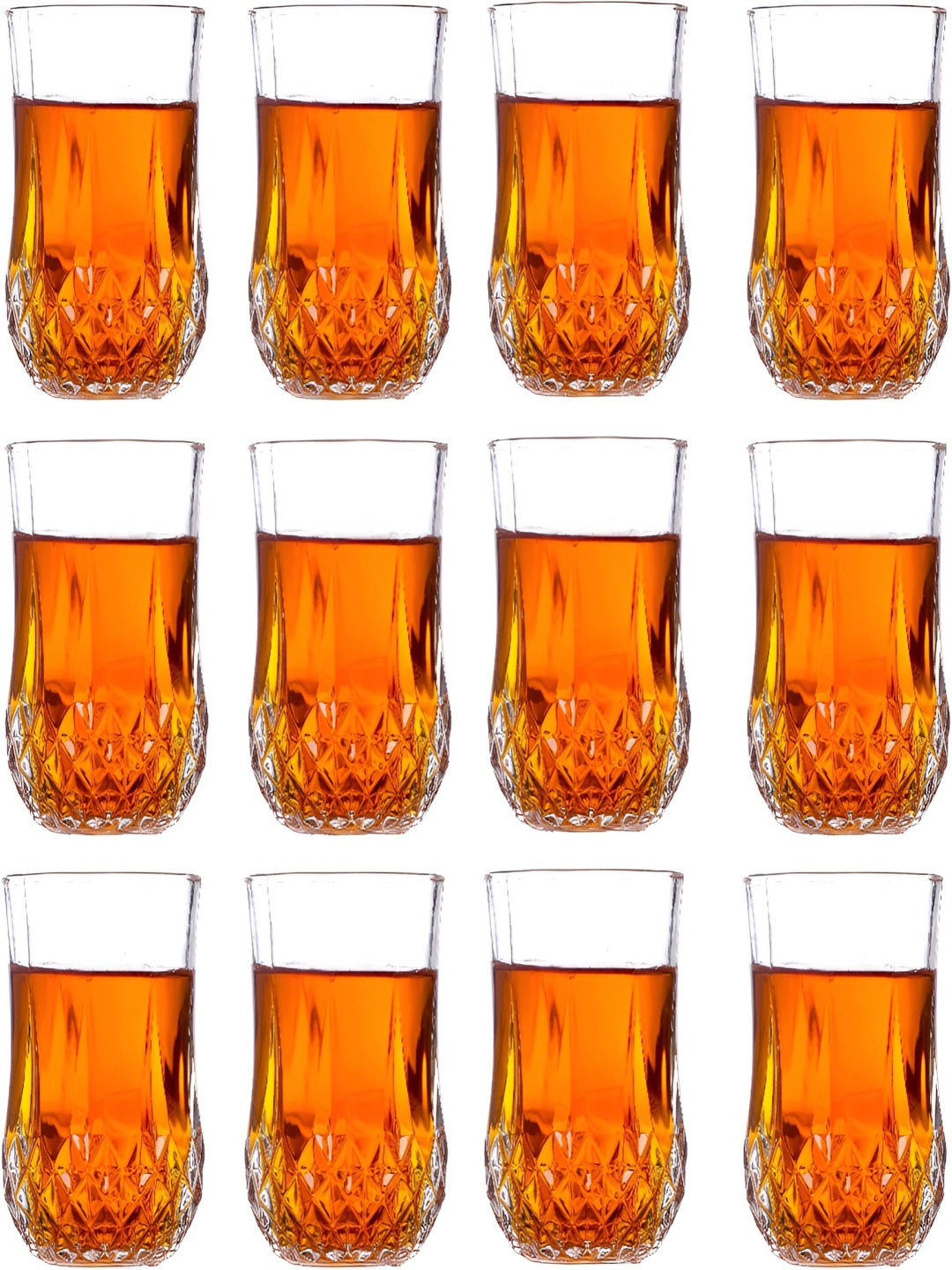 

Afast Transparent 12 Pieces Dishwasher Safe Whisky Glasses 200 Ml