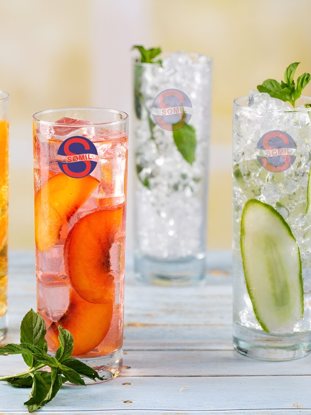 

Afast Transparent 4 Pieces Dishwasher Safe Water Glasses 300ml