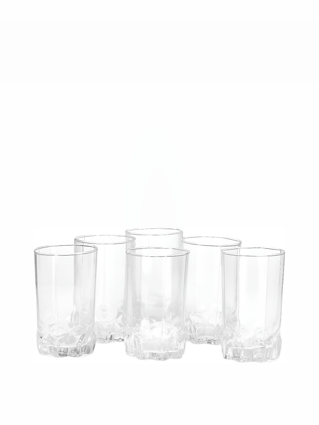 

Afast 6 Pcs Transparent Solid Water or Juice Glass - 300 ML Each