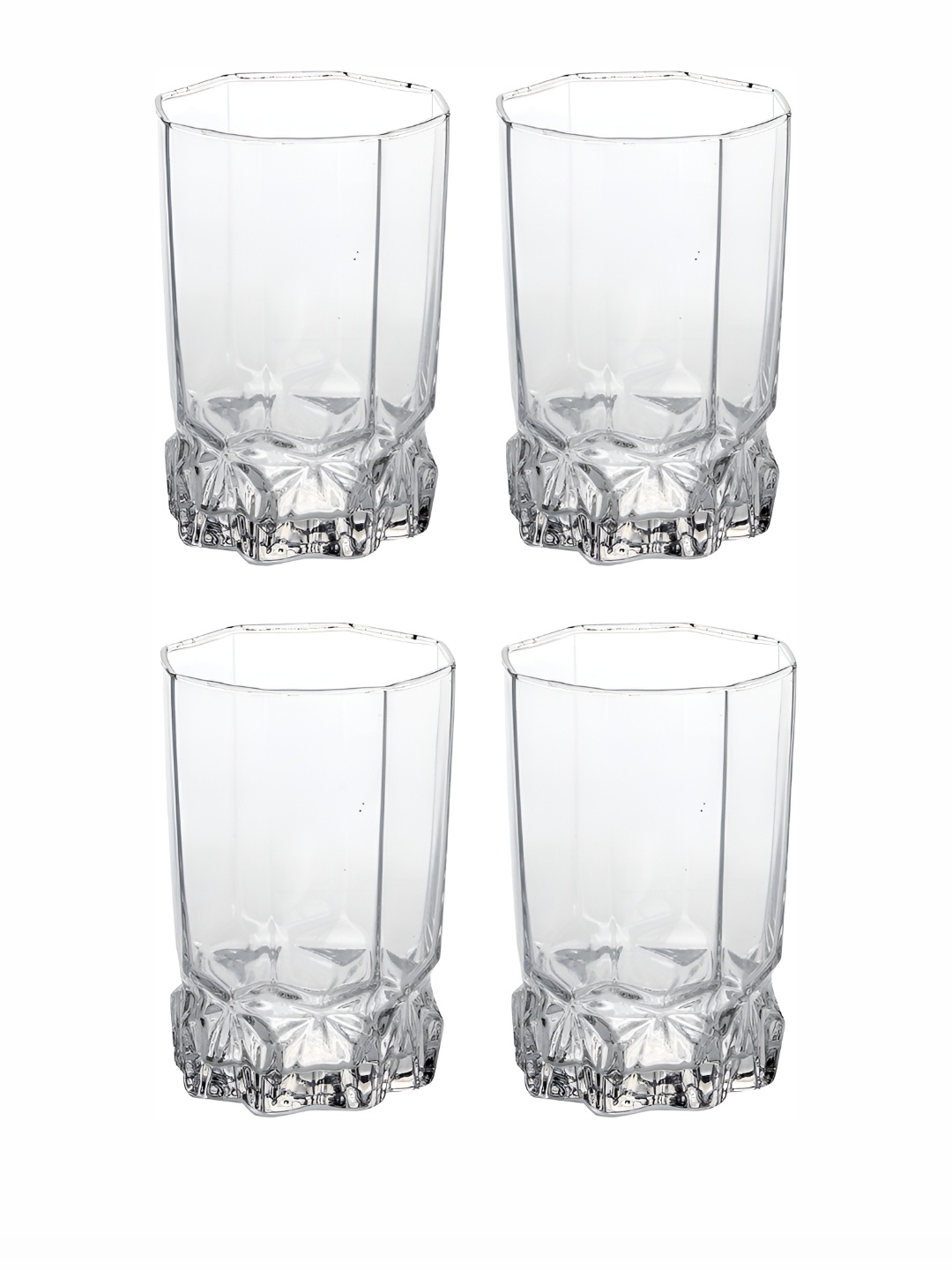 

Afast Transparent 4 Pieces Dishwasher Safe Whisky Glasses 300 ml