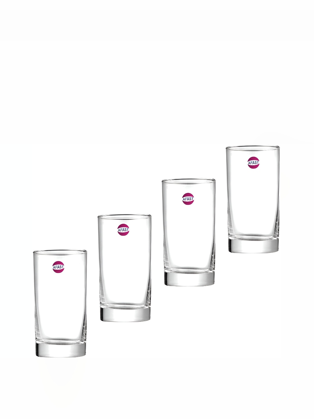 

Afast Transparent 4 Pieces Dishwasher Safe Juice Glasses 300 ml