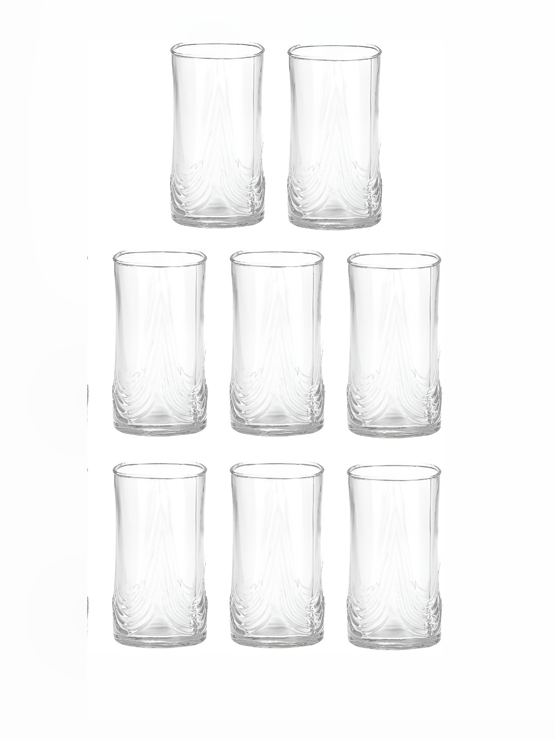 

Afast Transparent 8 Pieces Dishwasher Safe Juice Glass 300 ML Each
