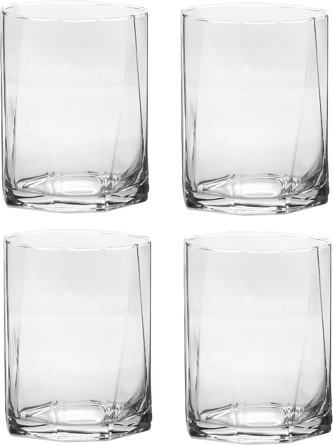 

Afast 4 Pcs Transparent Solid Water Glass - 250 ML Each