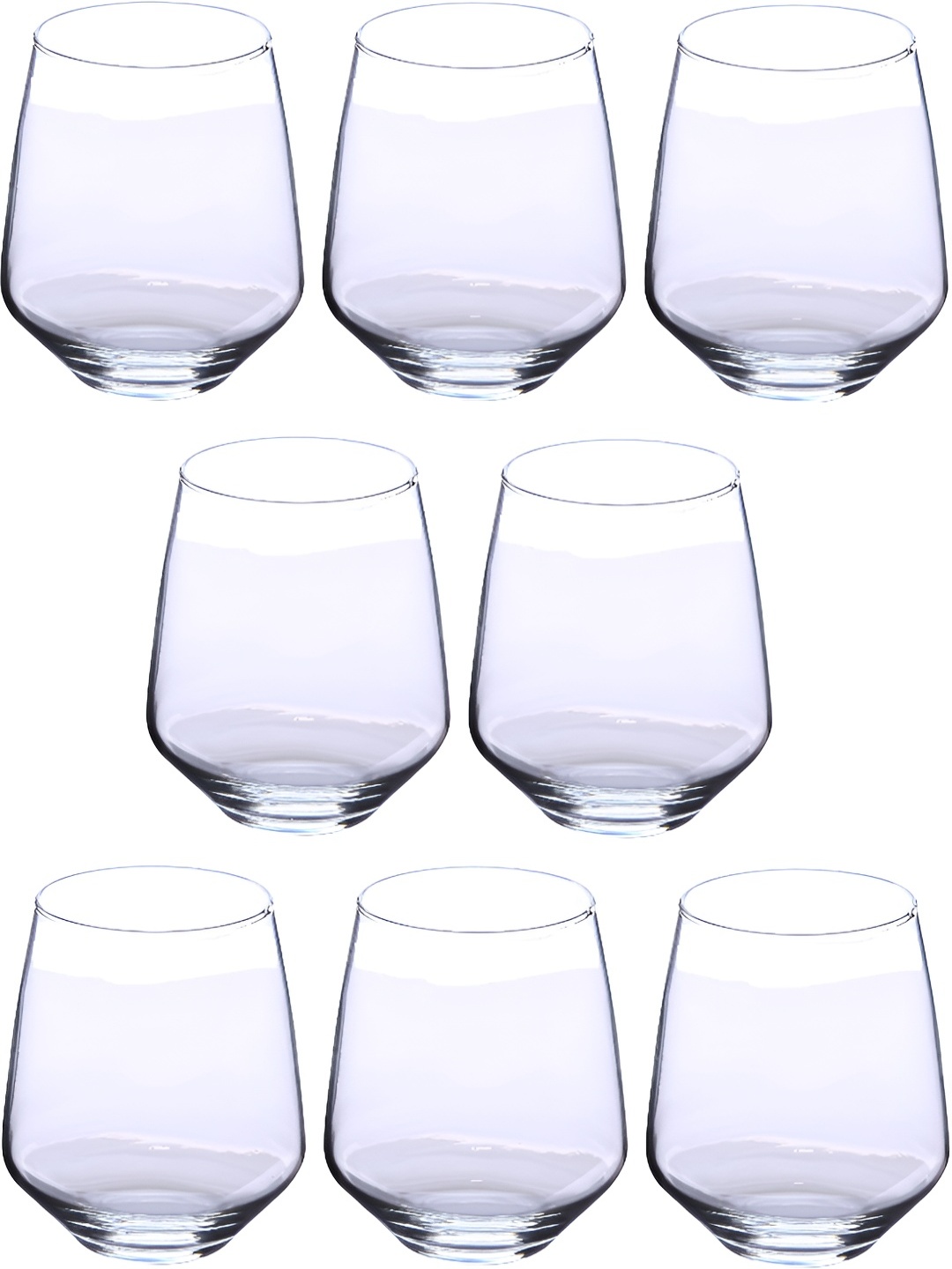 

Afast Transparent 8 Pieces Dishwasher Safe Whisky Glasses 350 ml