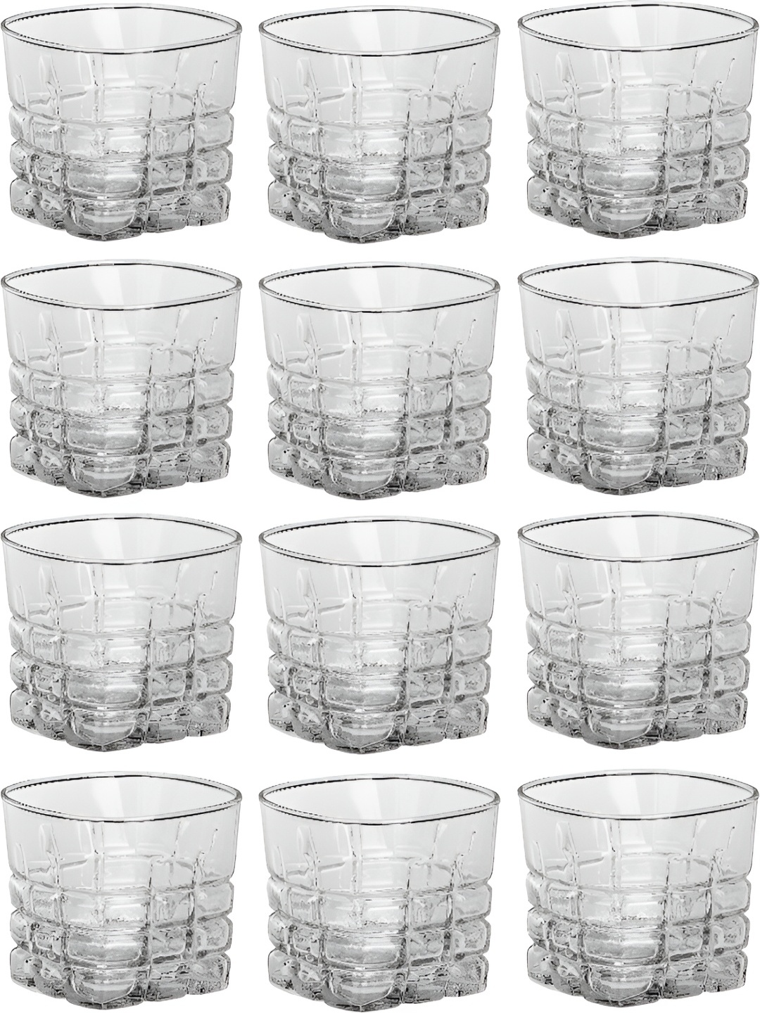 

Afast Transparent 12Pcs Glass Whisky Glass Dishwasher Safe Bar &Drinkware 200Ml