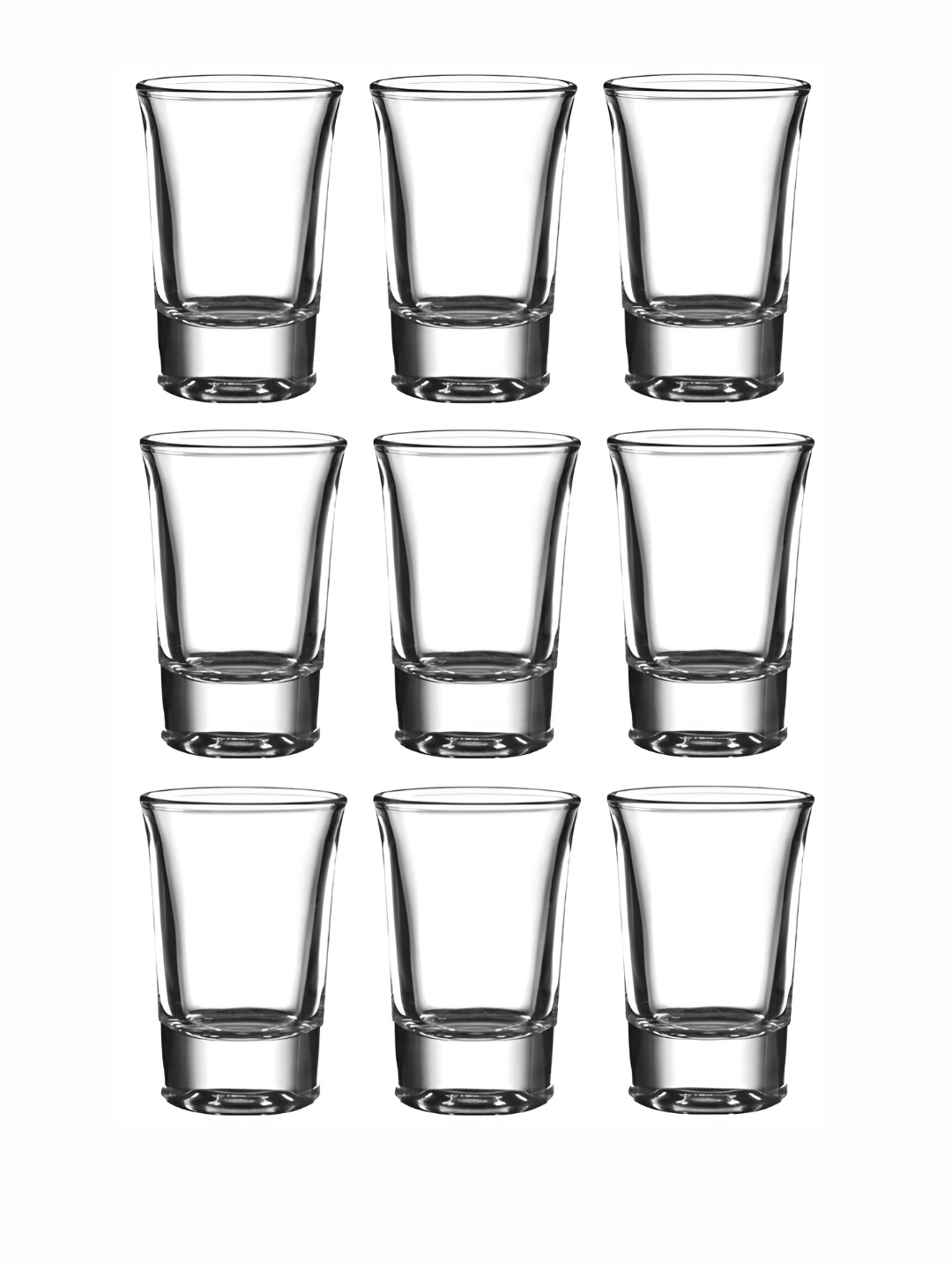 

Afast Transparent 9 Pcs Dishwasher Safe Shot Glasses 30 ml