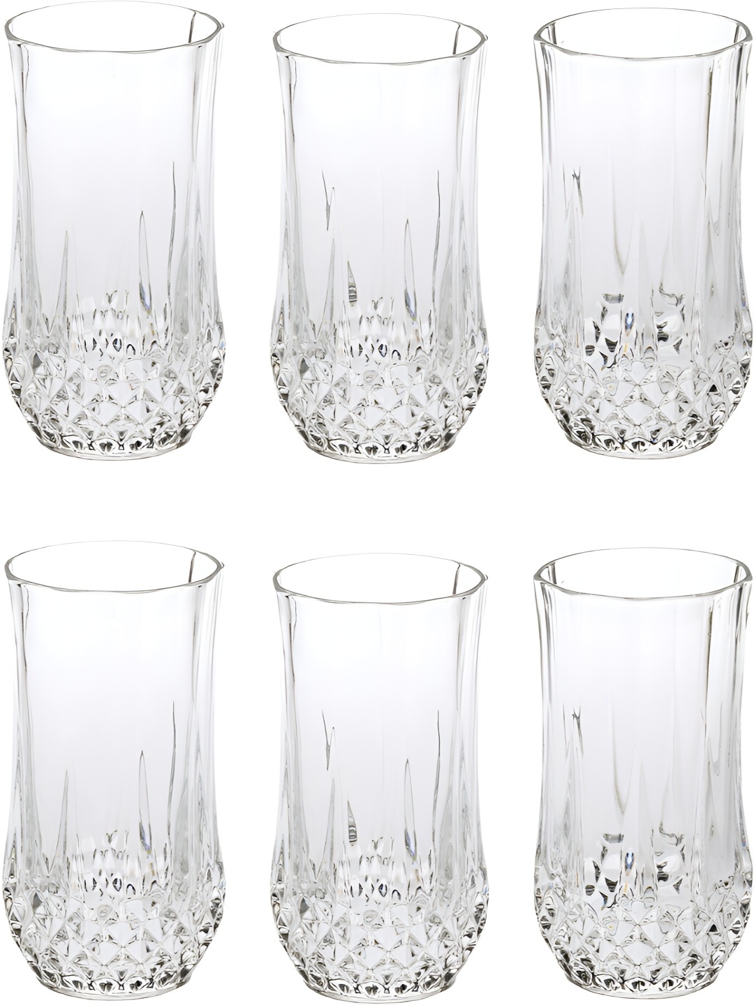 

Afast Transparent 6 Pieces Dishwasher Safe Juice Glass 350 ML Each