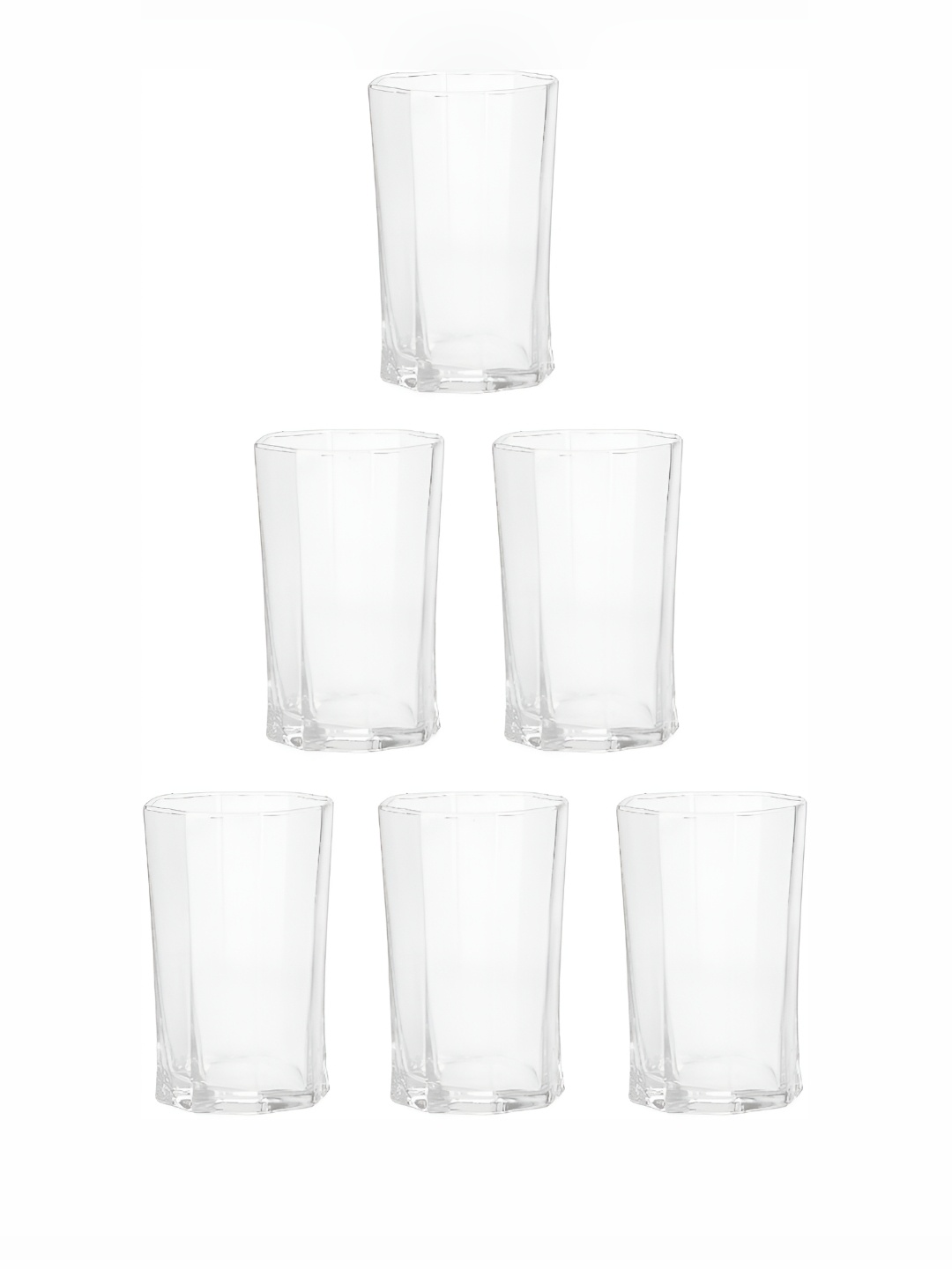 

Afast Transparent 6 Pieces Dishwasher Safe Water Glasses 200 Ml